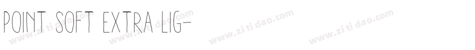 Point Soft Extra Lig字体转换